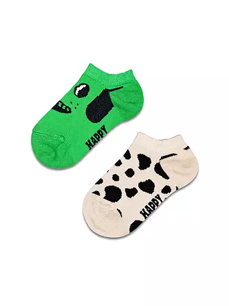 HAPPY SOCKS | Kinder Sneaker Socken DOG 2er Pkg green | grün