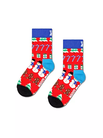 HAPPY SOCKS | Kinder Socken ALL I WANT FOR CHRISTMAS red | rot
