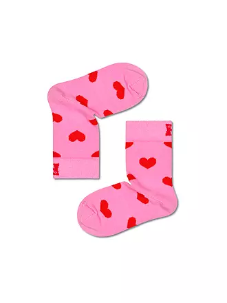 HAPPY SOCKS | Kinder Socken HEART pink | pink
