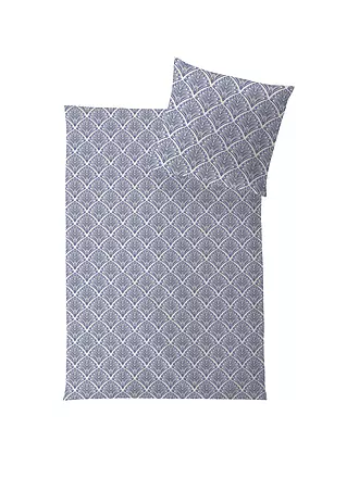 HEFEL | Tencel Bettwäsche Nice 70x90cm / 140x200cm Elfenbein | blau
