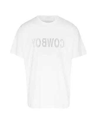 HELMUT LANG | T-Shirt COWBOY TECHNO | weiss