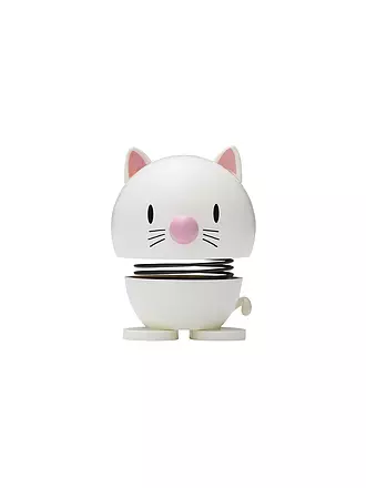 HOPTIMIST | Dekofigur Cat 7,3cm Light Grey | weiss