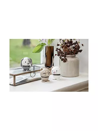 HOPTIMIST | Dekofigur Cat 7,3cm Light Grey | weiss