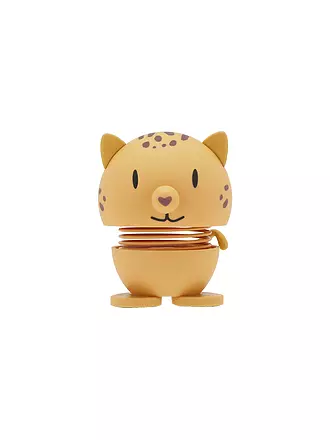 HOPTIMIST | Dekofigur Soft Leopard 7,6cm Yellow | hellbraun