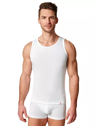 HUBER | Unterhemd white | schwarz