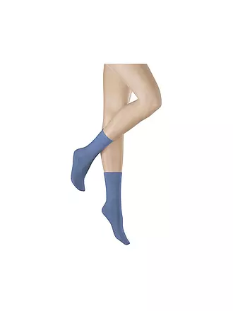 HUDSON | Socken silber | blau