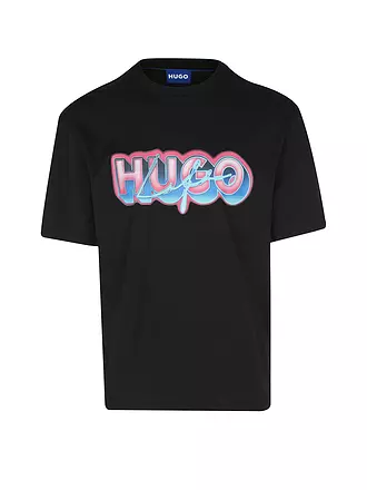 HUGO BLUE | T-Shirt NILLUMI | schwarz
