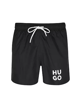 HUGO | Badeshorts PAOL | schwarz