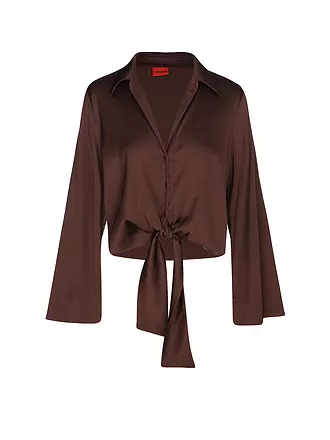 HUGO | Blusenshirt ERRIKA | braun