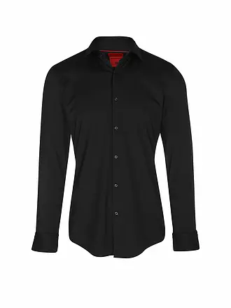 HUGO | Jerseyhemd Slim Fit KENNO | schwarz