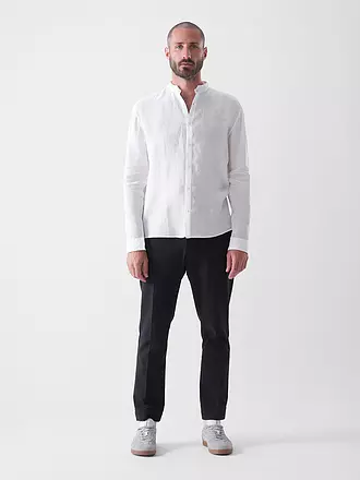 HUGO | Leinenhemd Slim Fit ELVORY | weiss