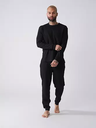 HUGO | Loungewear Langarmshirt AUSTIN | schwarz