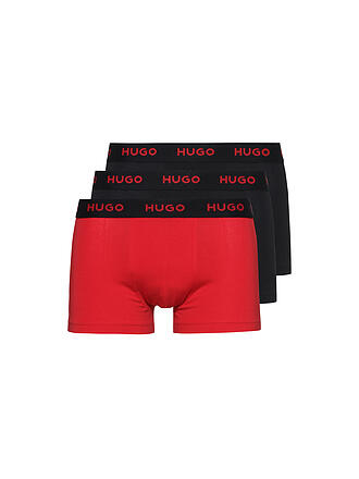 HUGO | Pant 3er Pkg schwarz rot | schwarz