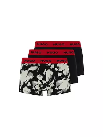 HUGO | Pants 3-er Pkg schwarz rot | schwarz