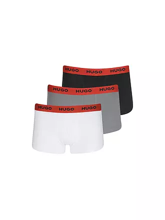 HUGO | Pants 3-er Pkg. schwarz oliv rot | weiss
