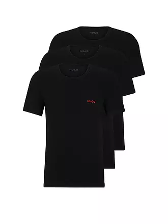 HUGO | T-Shirt 3er Pkg. TRIPLET | schwarz