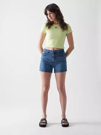 HUGO | T-Shirt Cropped Fit | hellgrün
