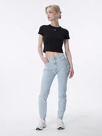 HUGO | T-Shirt Cropped Fit | weiss