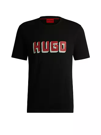 HUGO | T-Shirt DAQERIO | schwarz