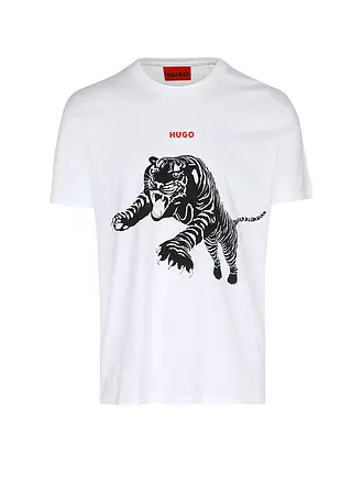 HUGO | T-Shirt DARPIONE TIGER | weiss