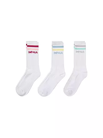 IMPALA | Socken 3er Pkg pastel | weiss