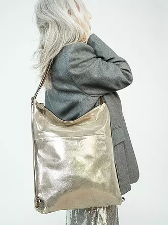 INA KENT | Ledertasche - Umhängetasche SHER ED. 1 | silber