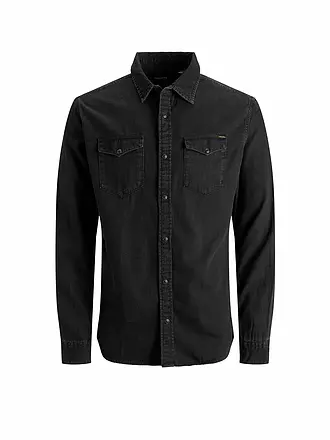 JACK & JONES | Jeanshemd Slim Fit Jjesheridan | schwarz