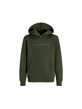 JACK & JONES | Jungen Kapuzensweater - Hoodie JJESTAR JJ | dunkelgrün