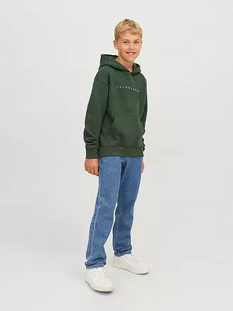 JACK & JONES | Jungen Kapuzensweater - Hoodie JJESTAR JJ | dunkelgrün