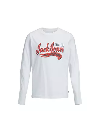 JACK & JONES | Jungen Langarmshirt JJELOGO | weiss