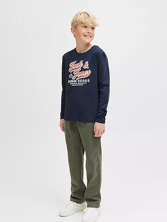 JACK & JONES | Jungen Langarmshirt JJELOGO | dunkelblau