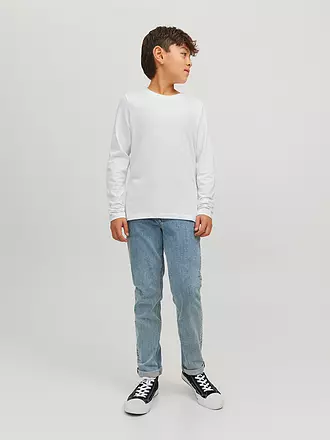 JACK & JONES | Jungen Langarmshirt JJEORGANIC | weiss