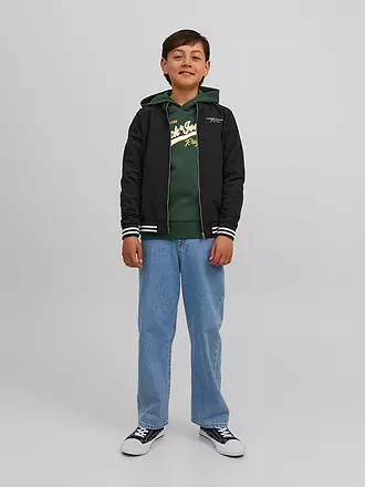 JACK & JONES | Jungen Sweater JJELOGO | dunkelgrün