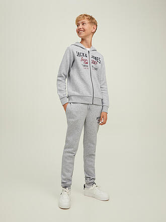 JACK & JONES | Jungen Sweatjacke JJELOGO | hellgrau