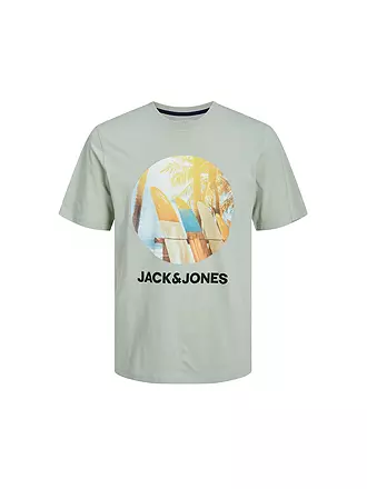 JACK & JONES | Jungen T-Shirt JJNAVIN | hellgrau
