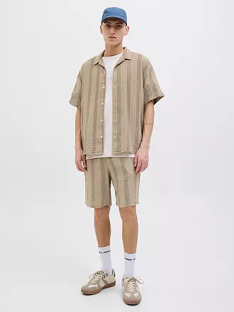 JACK & JONES | Shorts JPSTJAIDEN PATRAS | hellbraun