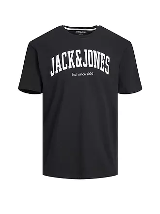 JACK & JONES | T-Shirt  JJEJOSH | schwarz