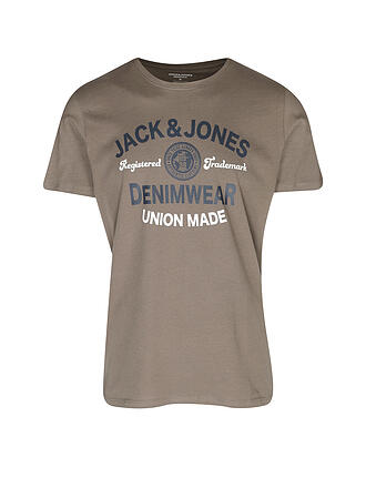 JACK & JONES | T-Shirt JJELOGO | braun