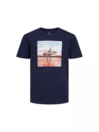JACK & JONES | T-Shirt JJGEM | dunkelblau