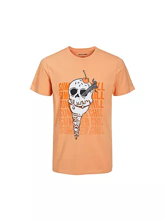 JACK & JONES | T-Shirt JJTIDAL | orange