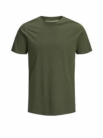 JACK & JONES | T-Shirt Slim Fit JJEORGANIC | olive