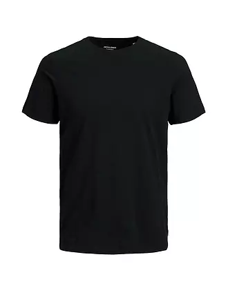 JACK & JONES | T-Shirt Slim Fit JJEORGANIC | schwarz