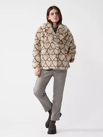 JAKKE | Jacke in Felloptik RITA | creme
