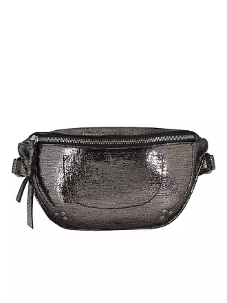 JEROME DREYFUSS | Ledertasche - Umhängetasche LINO BANANE | silber