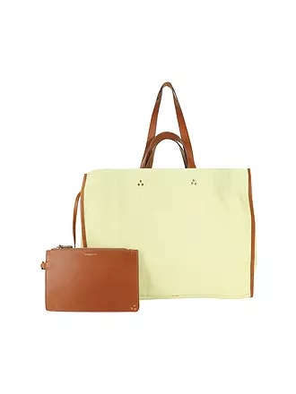 JEROME DREYFUSS | Leinentasche - Shopper LEON Large | gelb