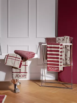 JOOP | Duschtuch SELECT ALLOVER 80x150cm Rouge | grau
