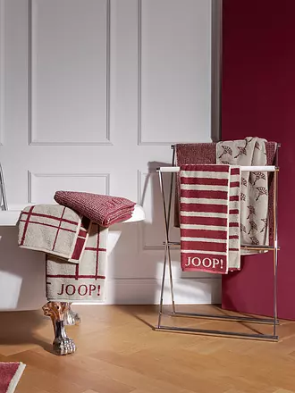 JOOP | Duschtuch SELECT SHADE 80x150cm Rouge | grau