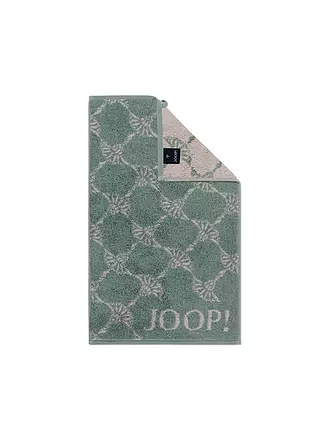 JOOP | Gästetuch Cornflower 30x50cm Graphit | hellgrün