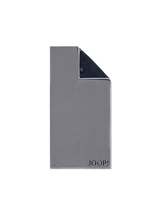 JOOP | Handtuch Doubleface 50x100cm (Anthrazit) | hellblau