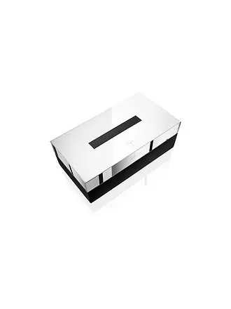 JOOP | Kleenexbox Chromeline Black 23x12cm | silber